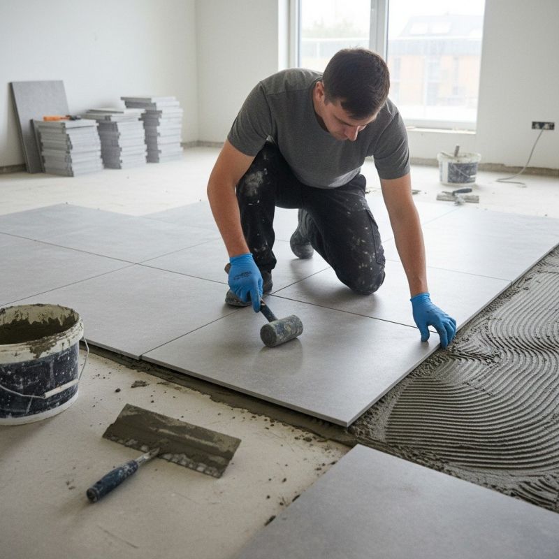 Mosaic Tile Floor Installation in Fredericksburg, VA