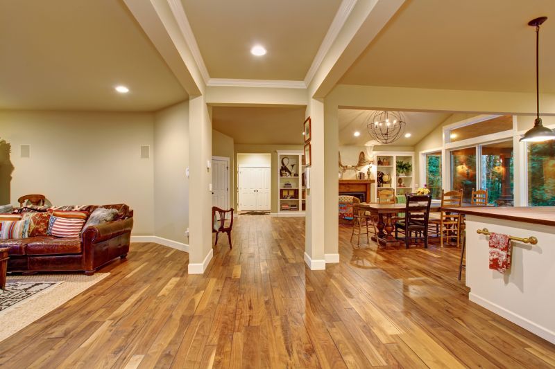 Refined Hardwood Flooring in Dining Area